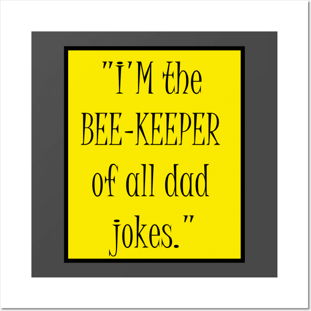 Bees lover gift funny Wall Art by Bookshelfsells 